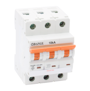 10KA 10Amp. 3Pole, Type C, 415V, 10kA MCB