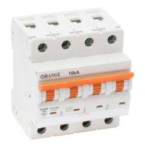 10KA 10Amp. 4Pole, Type C, 415V, 10kA MCB