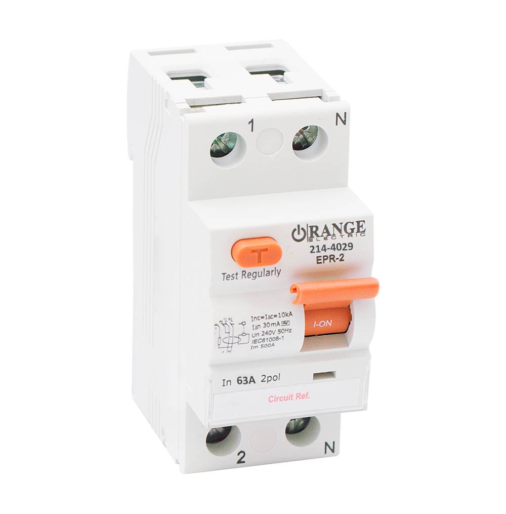 10KA 63Amp. 2Pole 300mA, 230V RCCB