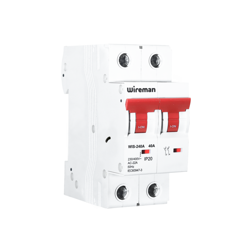 WIREMAN 40Amp. 2Pole 230/400V Isolator