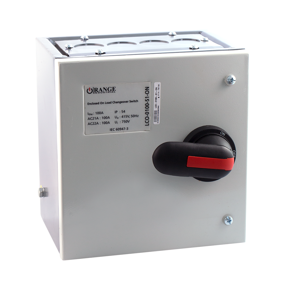 Changeover Switch 63Amp. with Enclosure – On Load
