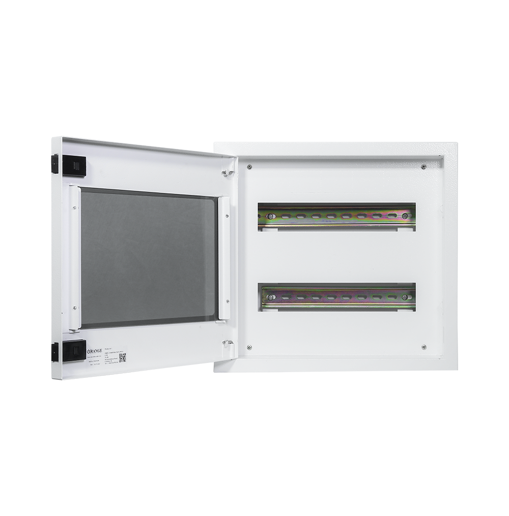 1Row 20Way Metal Distribution Enclosure with Glass Lid 500(W)X250(H)X115(D)mm