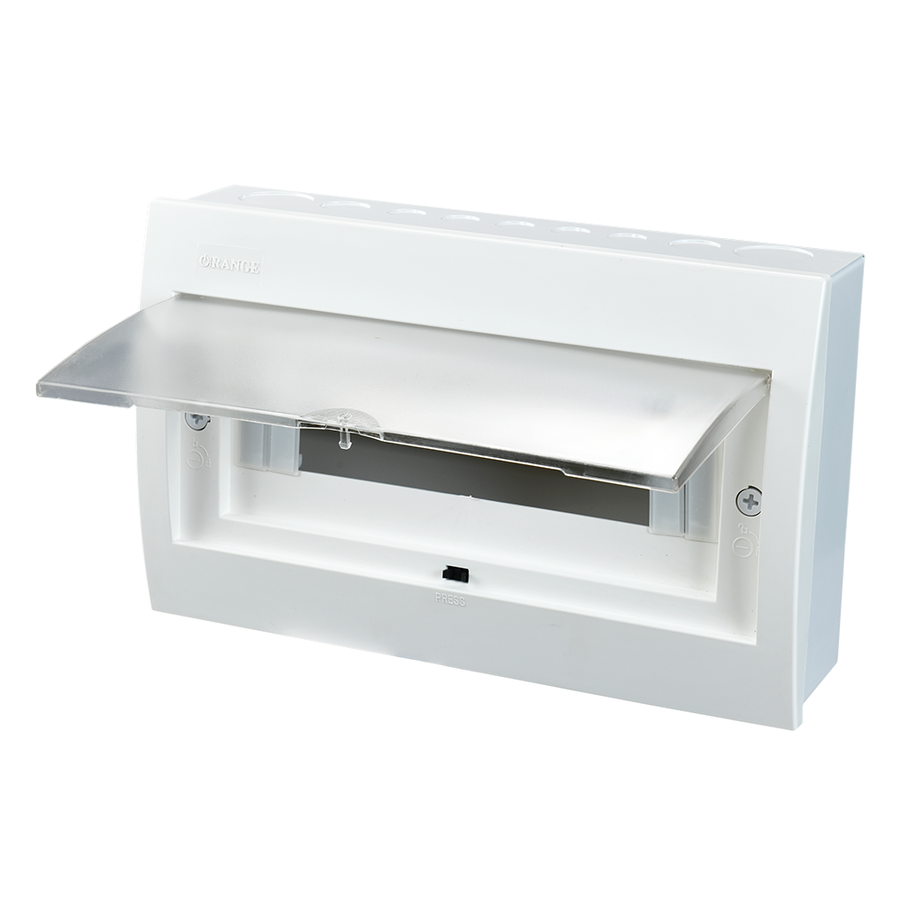 1Row 14Way Metal Distribution Box with Plastic Lid