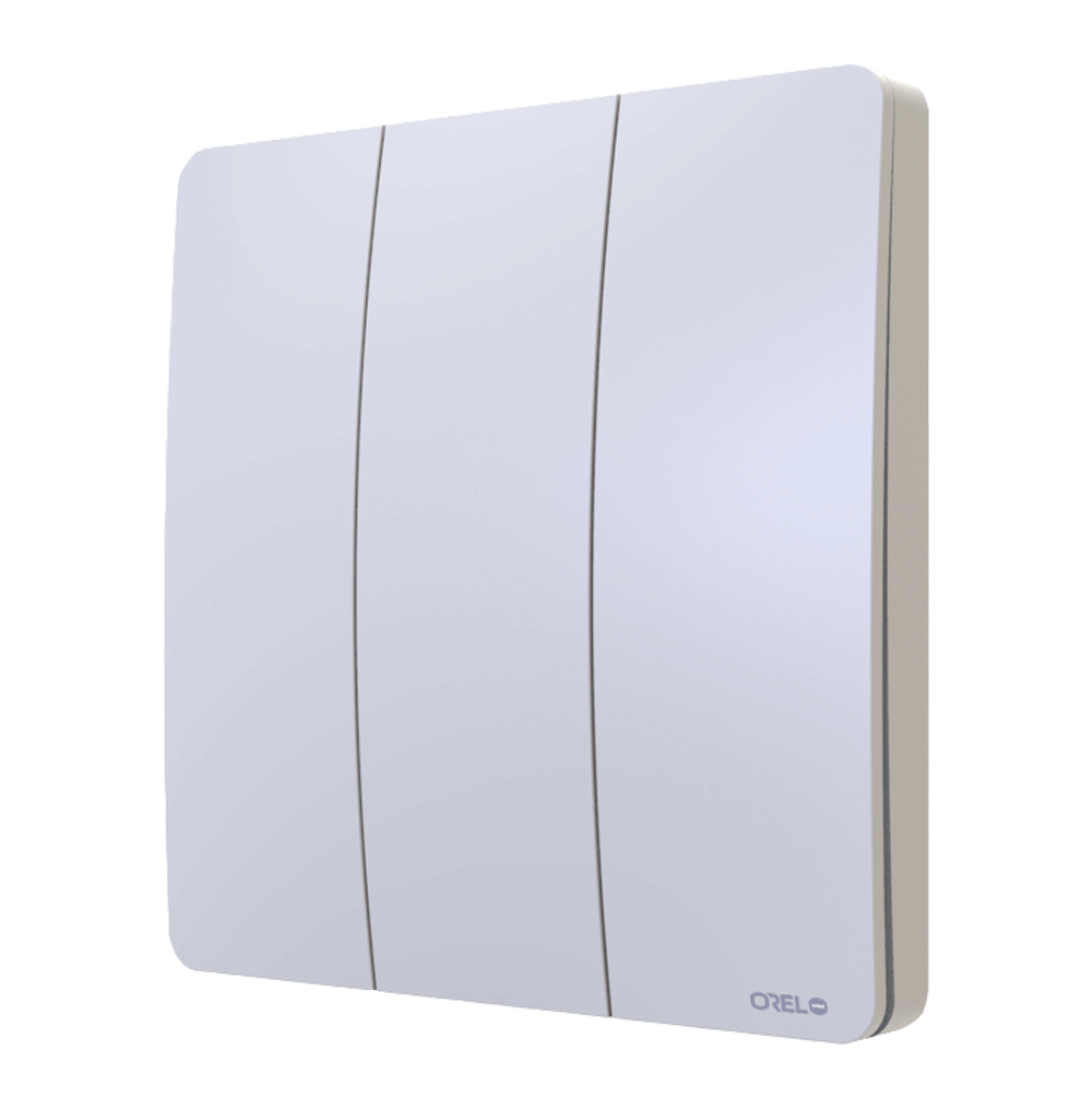 3Gang RF Kinetic Switch (IP67) White