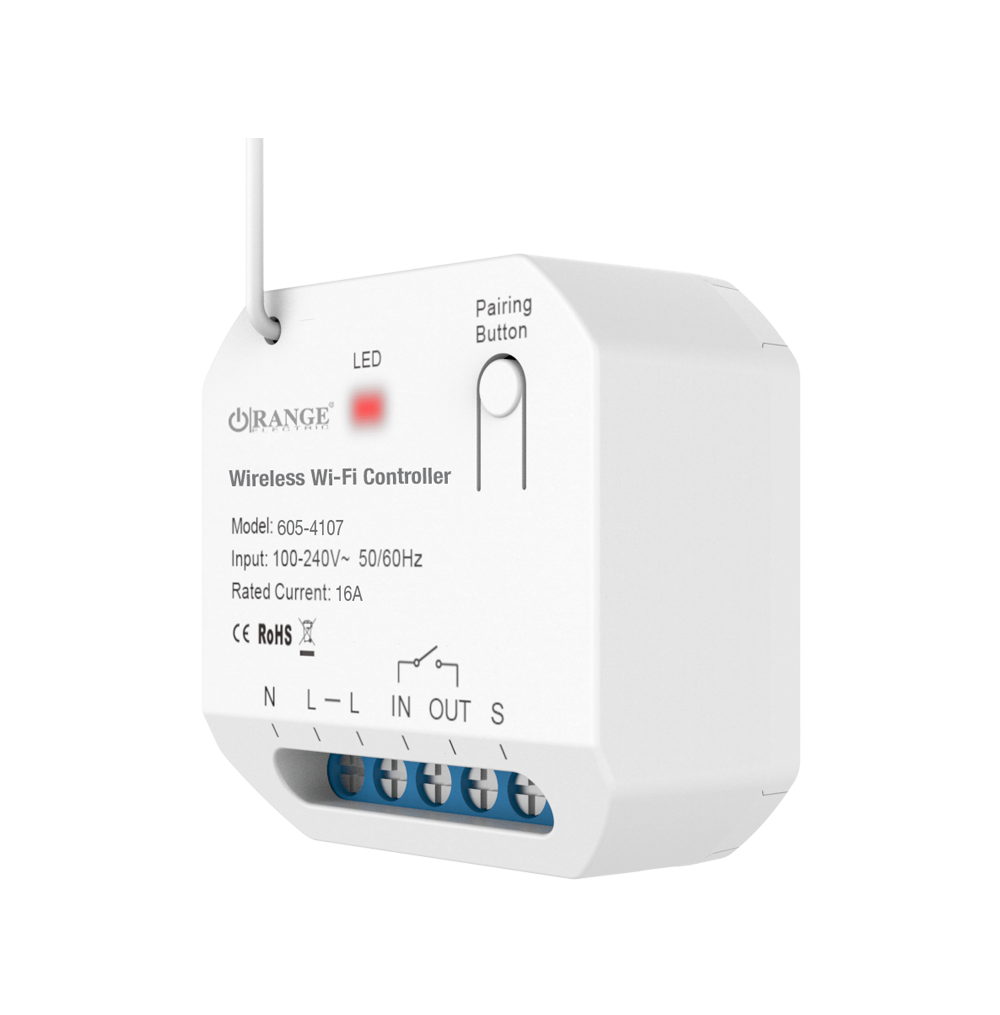 1Channel 16Amp. Wireless Wi-Fi Controller (IP20)