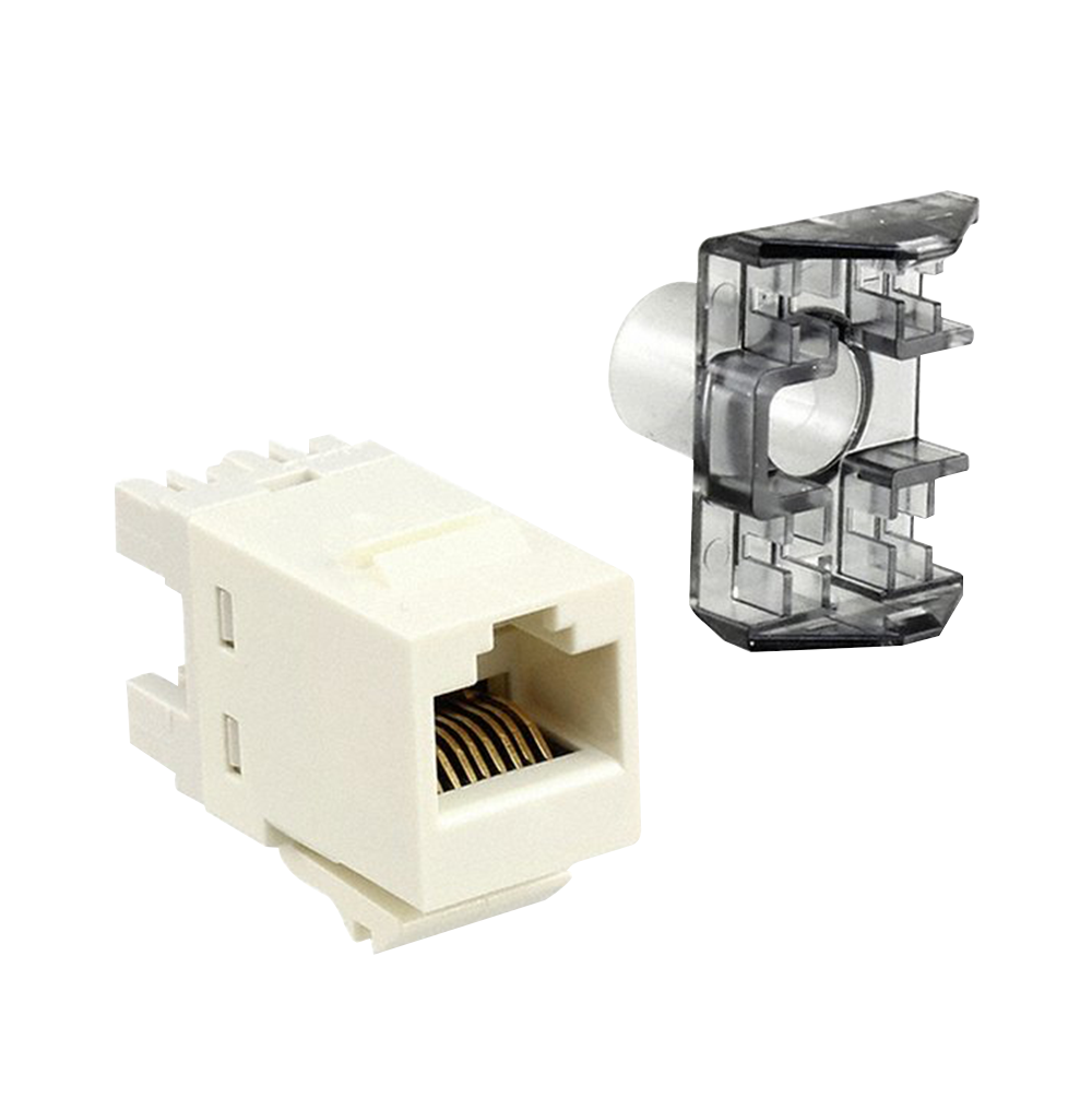 CAT6 Keystone Jack White