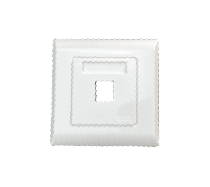 Face Plate 1 Port – 86mmx86mm-UK type – White