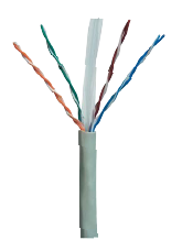 CAT6 UTP Cable, 24 AWG – Grey – 305m Reel (in a Box)