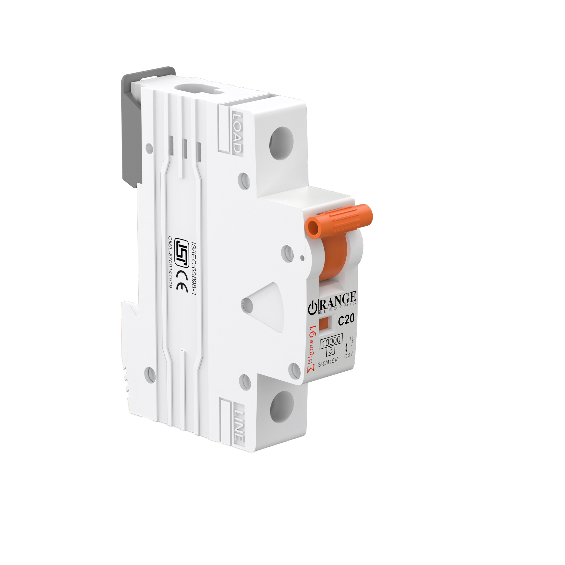 Sigma91 MCB 6Amp. 1Pole MCB 10kA Type C