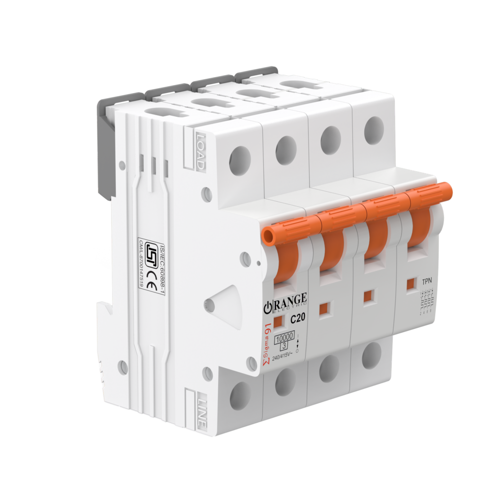 Sigma91 MCB 40Amp. 3Pole + Neutral MCB 10kA Type C