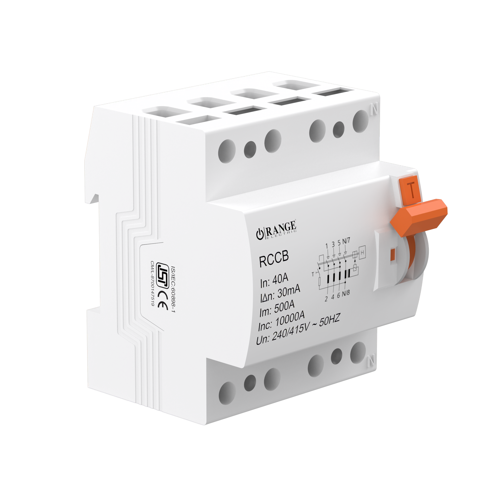 Sigma91 RCCB 40Amp. 30mA 4Pole Type AC
