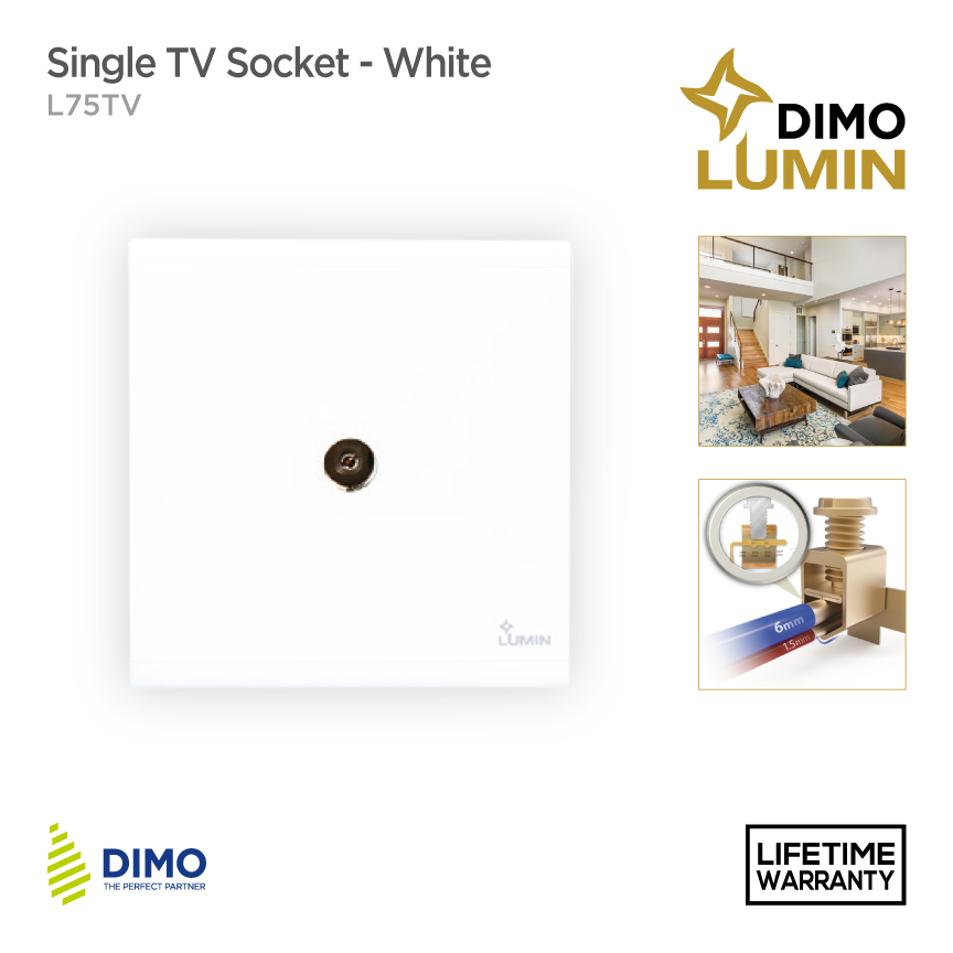 DIMO Lumin Blank Plate – White