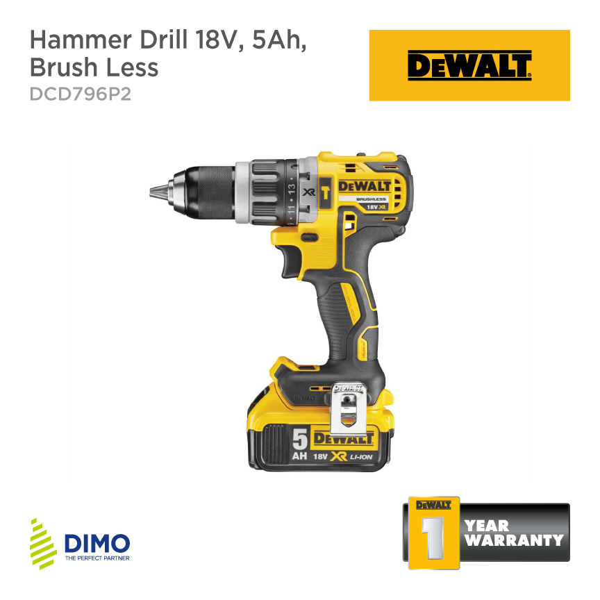 Dewalt Angle Grinder 5″ , 18V, 5Ah, Brush less