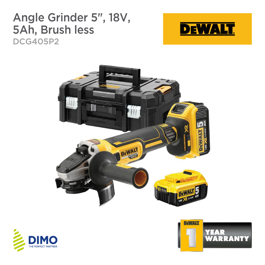 DEWALT Impact Wrench 18V, 5Ah, Compact Size, Brush Less