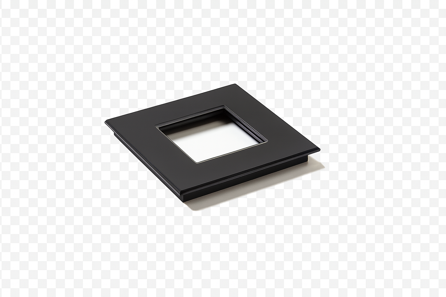 Coverplate Tastu for Niko material 1 module black glass