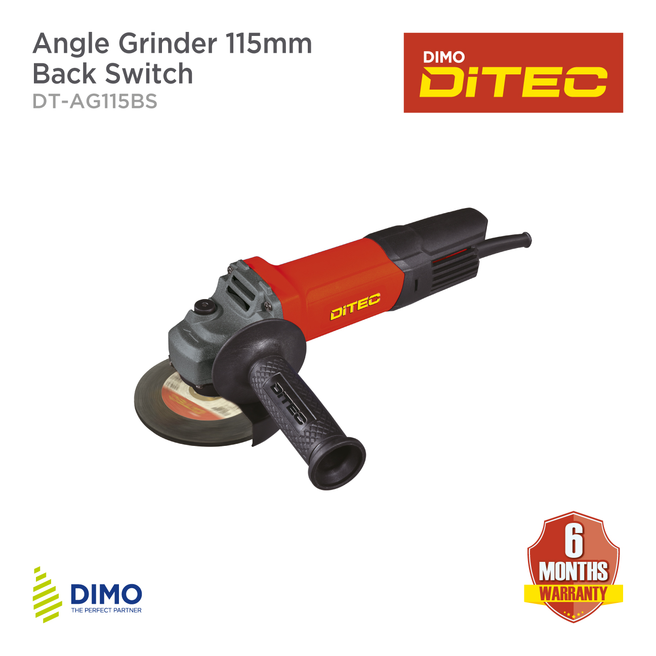 DITEC Angle grinder 100mm – Side Switch