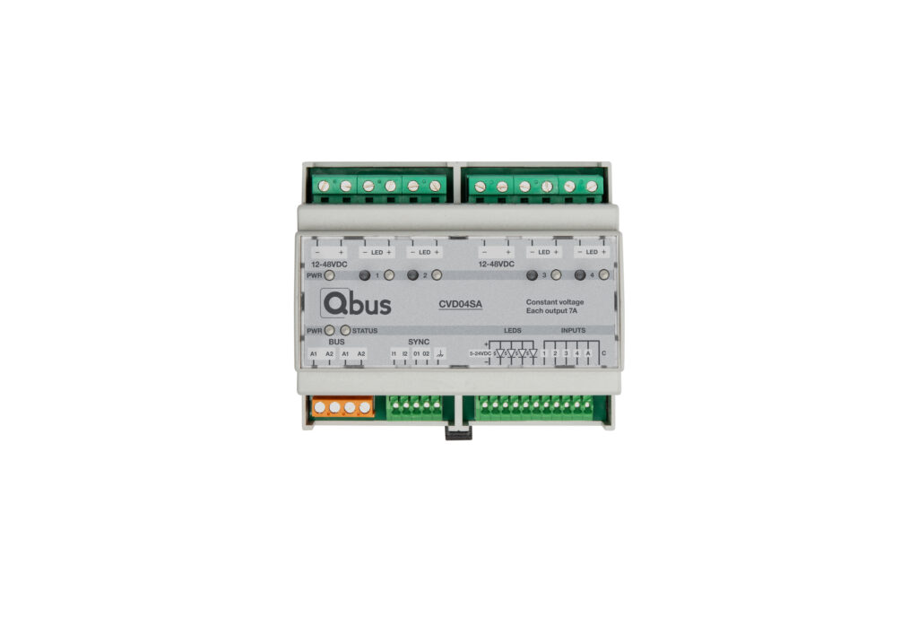 Constant voltage Ledstrip dimmer 4 channels 7A, 12-48Vdc per 2 channels