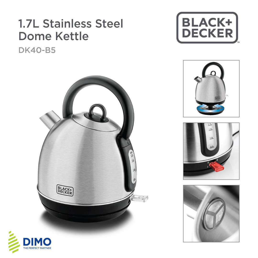 Black and Decker 1.7L Stainless Steel Kettle