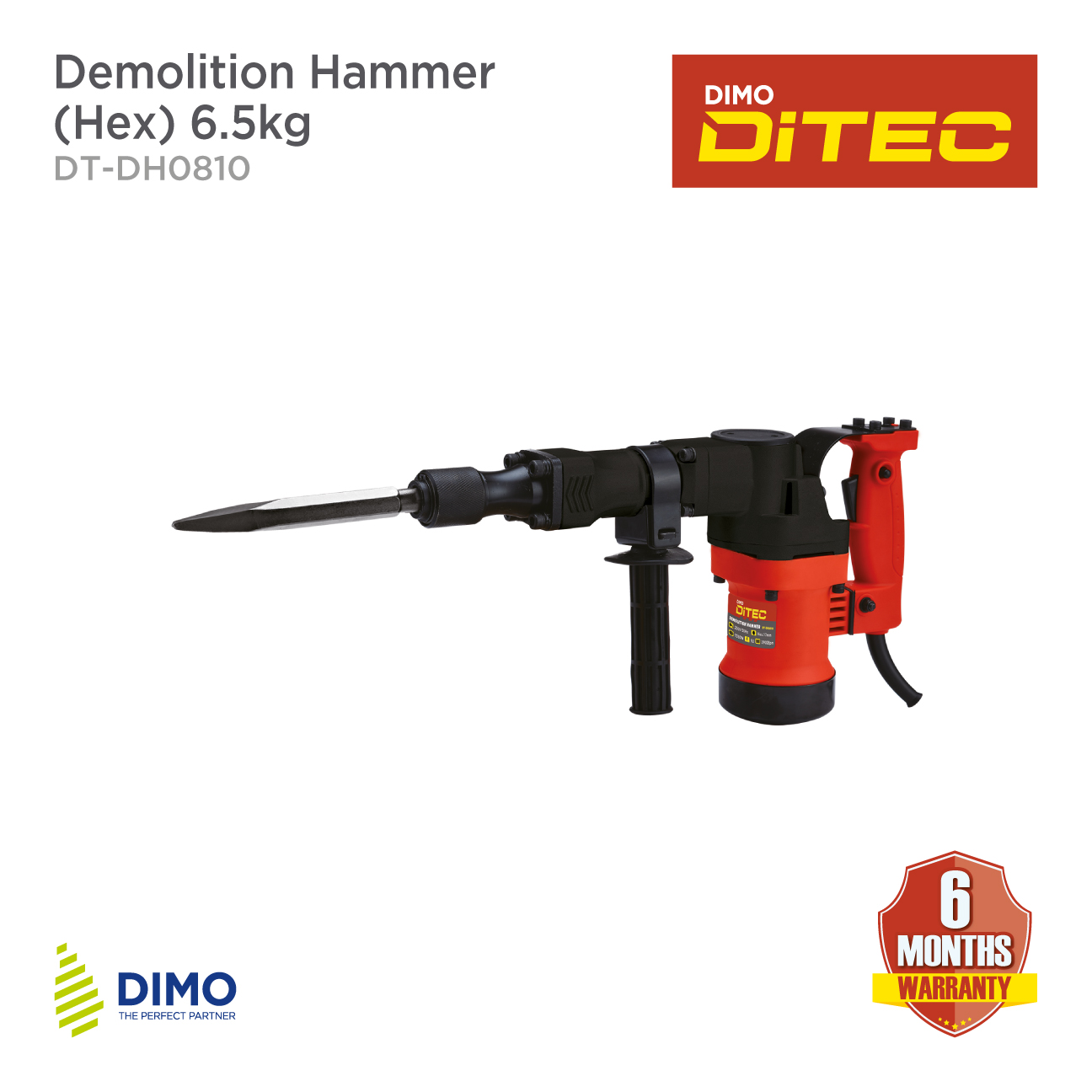 DITEC Demolition Hammer (HEX) 14kg