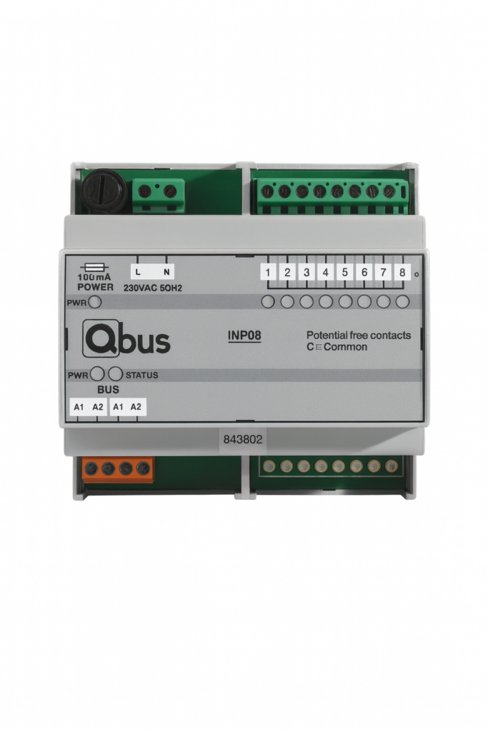 Input module DIN RAIL (8x external – 0 Volt)