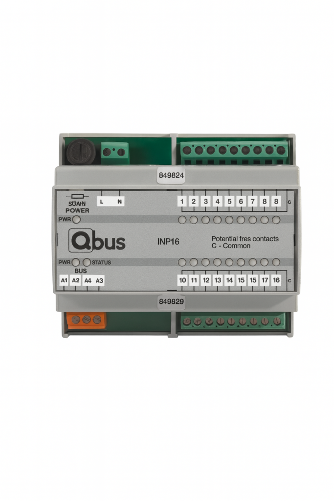 Input module DIN RAIL (16x external – 0 Volt)