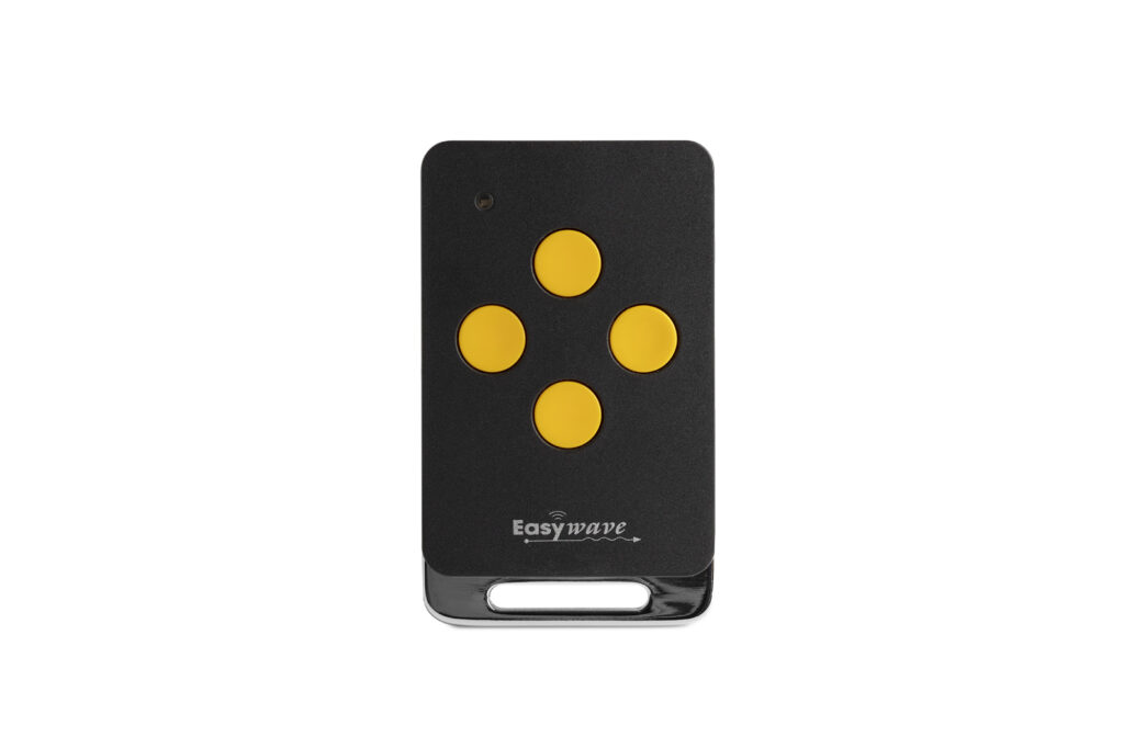 Qbus Wireless Easywave hand transmitter 4 buttons, metal bracket