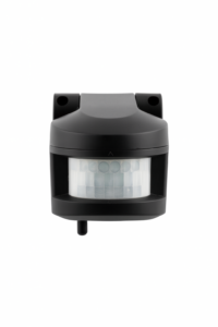 Black bus-sensor for Temperature, Light, PIR motion, IP 55