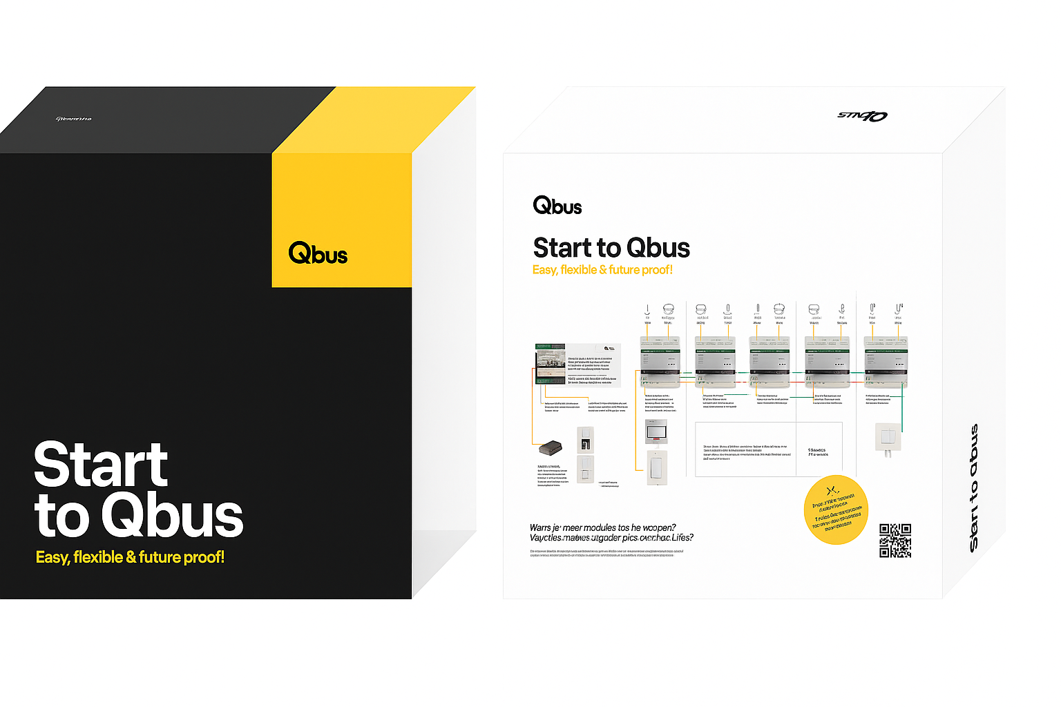 Start to Qbus Pack (1xCTD10  with Ethernet, 3xREL04SA, 1xDIM02SA)