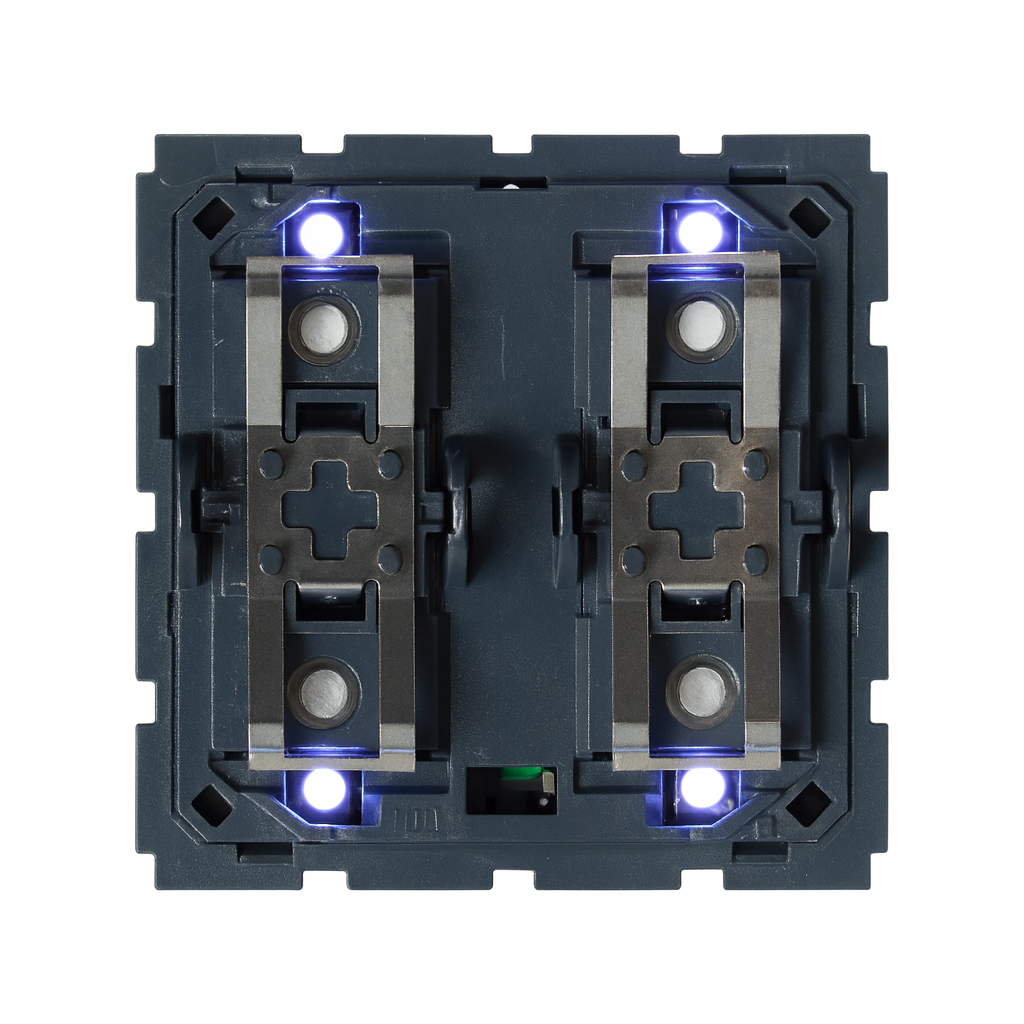 Switch-Thermostat 1 to 4 buttons (2 modules) BTicino Light Now RGB without finishing set