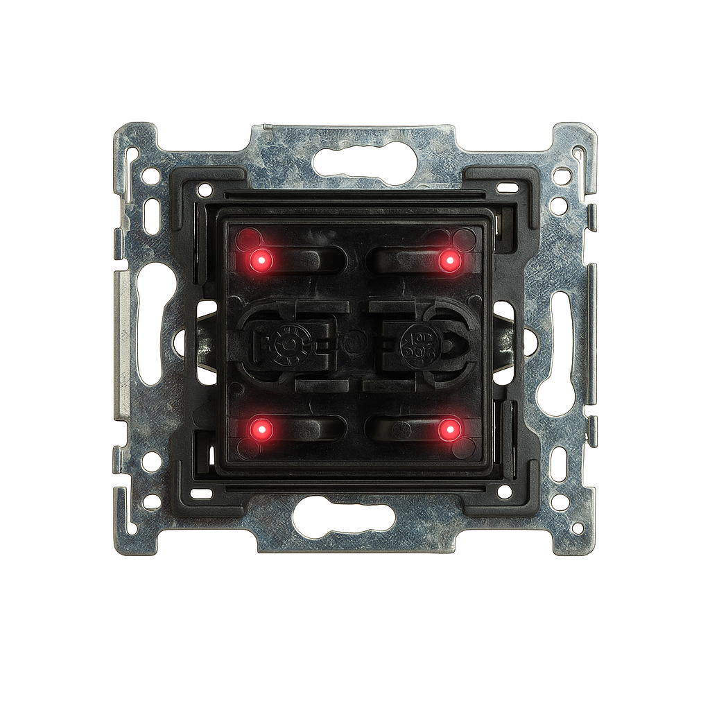 Switch 4 buttons Niko RGB without finishing set.