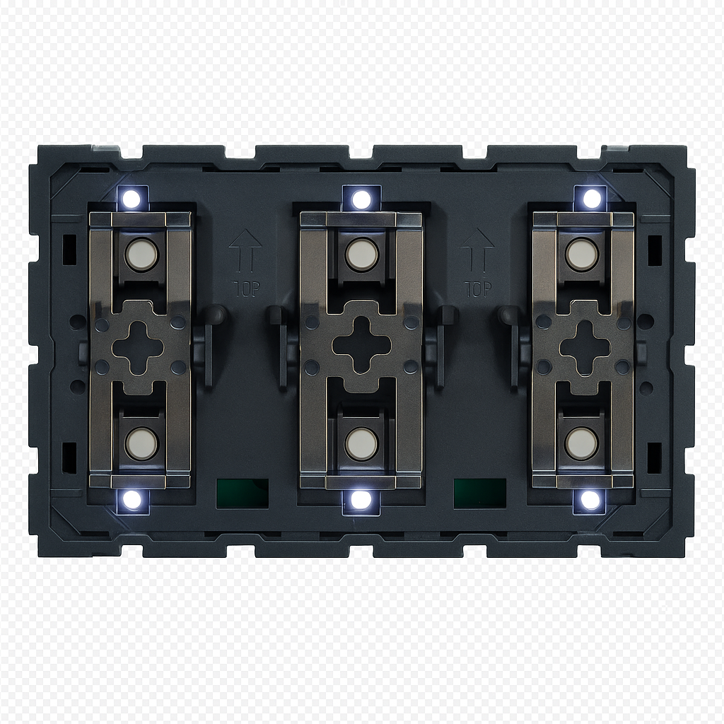 Switch-Thermostat 3 to 6 buttons (3 modules) BTicino Light Now RGB without finishing set