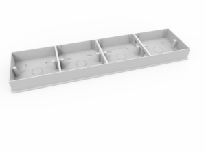 Mounting Box – 4 way (350 x 92 x 36)