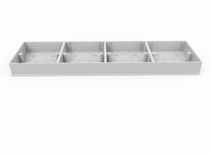 Mounting Box – 4 way (350 x 92 x 36)