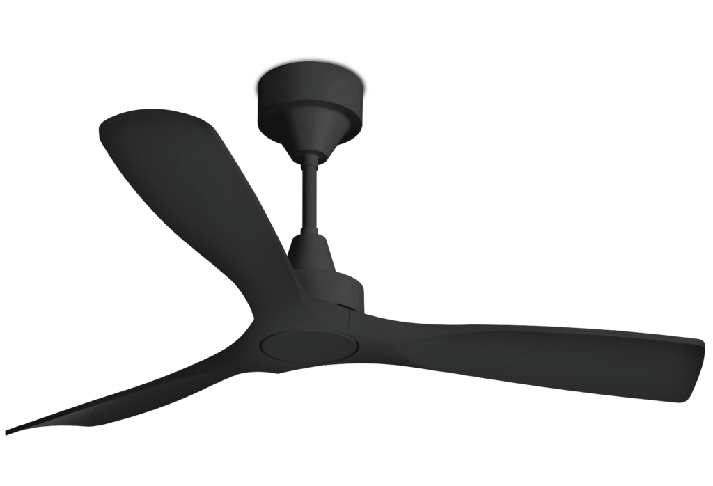 Viera DC Ceiling Fan without Light – Full Black