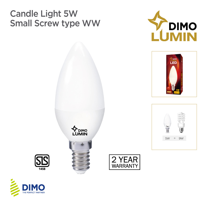 Candle Light 5W Screw type WW