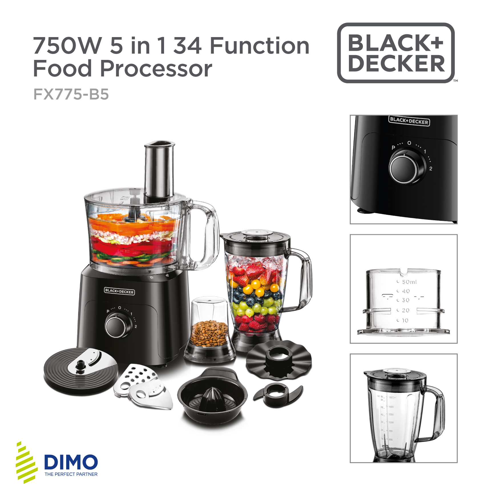 Black and Decker 1000W Juice Extractor