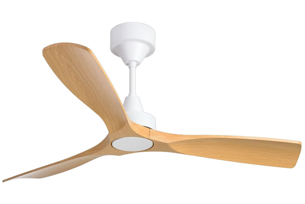 Viera DC Fan without Light – Teak/White