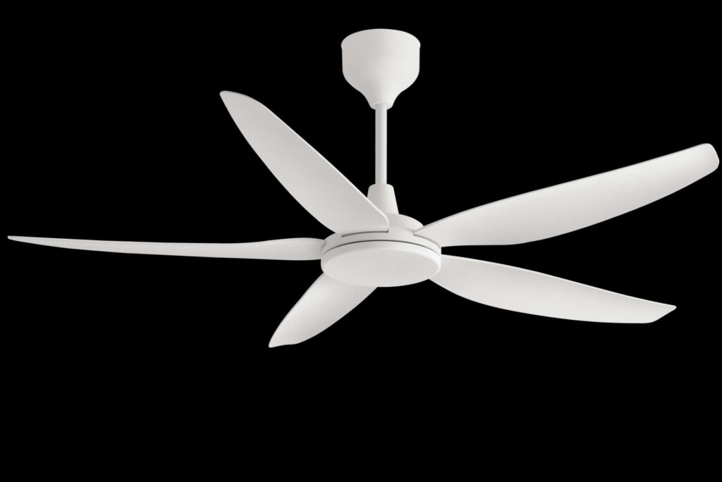 Ventura DC Ceiling Fan without Light – Full White