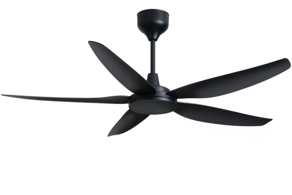 Ventura DC Ceiling Fan without Light – Full Black