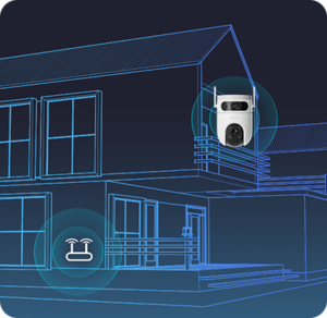 EZVIZ H9c 4G Dual-Lens Pan & Tilt Security Camera